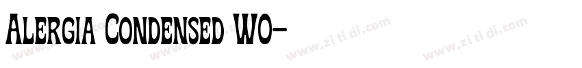 Alergia Condensed W0字体转换